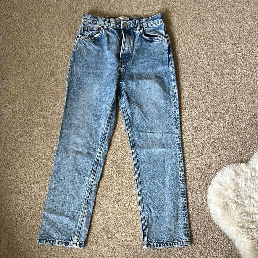 Reformation Cynthia High Rise Straight Jeans